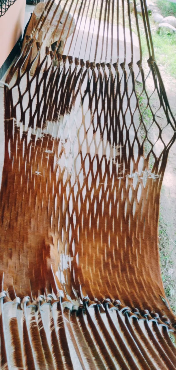HAMACA / CAMPECHANA ARTESANAL EN CUERO